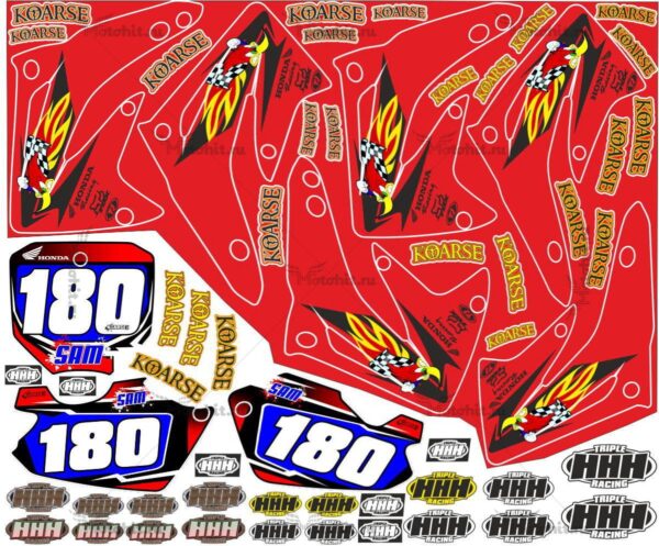 Decals for Honda CR-85 WOODY 2003-2012