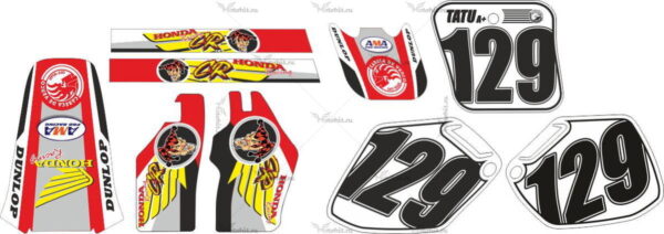 Decals for Honda CR-250 1991 REST