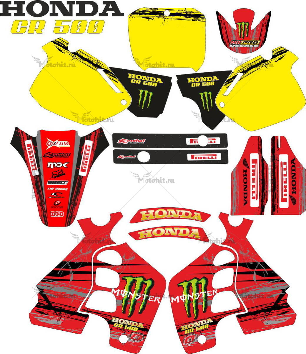 Decals for Honda CR-500 1991-2001