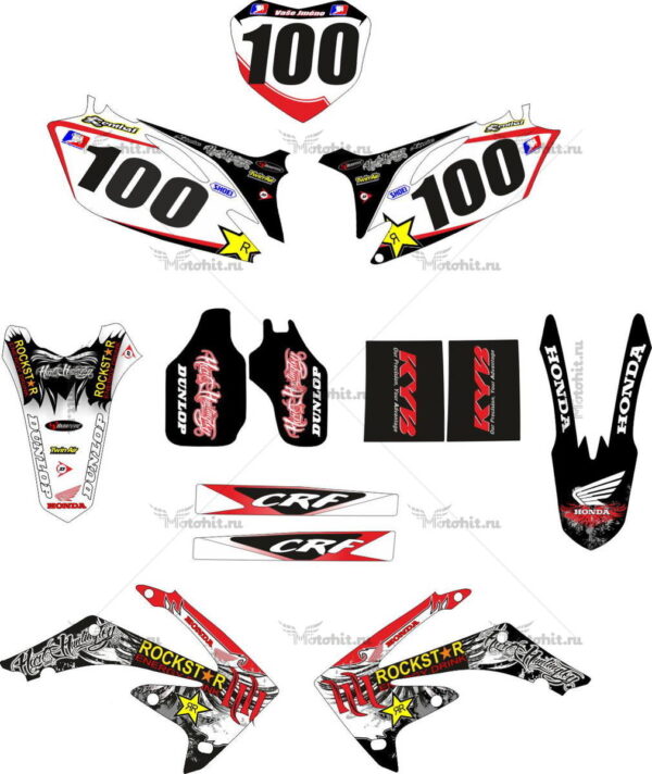Decals for Honda CRF 450 2009-2012 HART-AND-HUNTINGTON