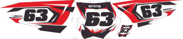 Decals for номера Honda CRF-70 2004+