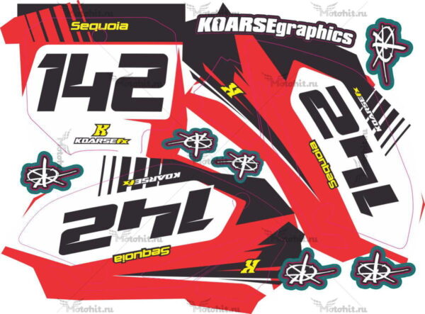 Decals for Honda CRF-150 2006-2018 KOARSE