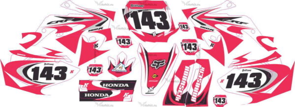 Decals for Honda CRF-150R 2006-2018 PINK