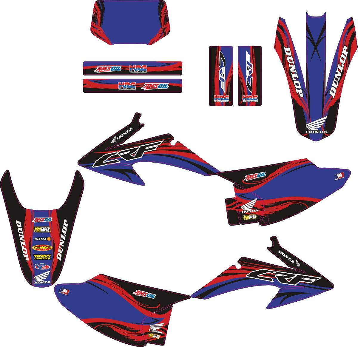 Decals for HONDA CRF-150-230 2008-2012 LOCO-4