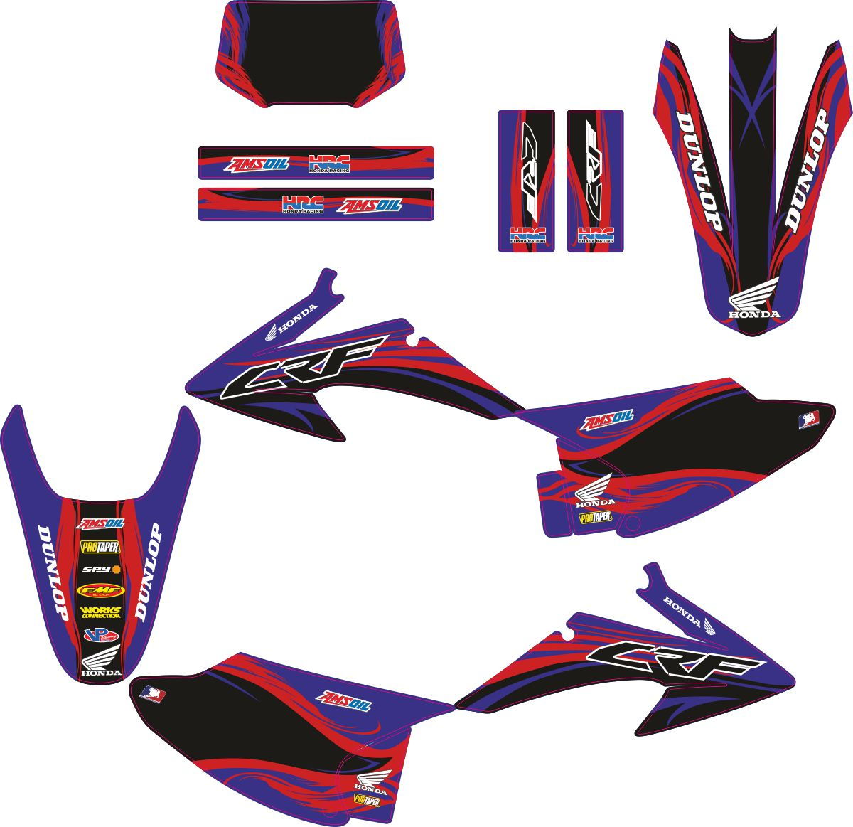 Decals for HONDA CRF-150-230 2008-2012 LOCO-6