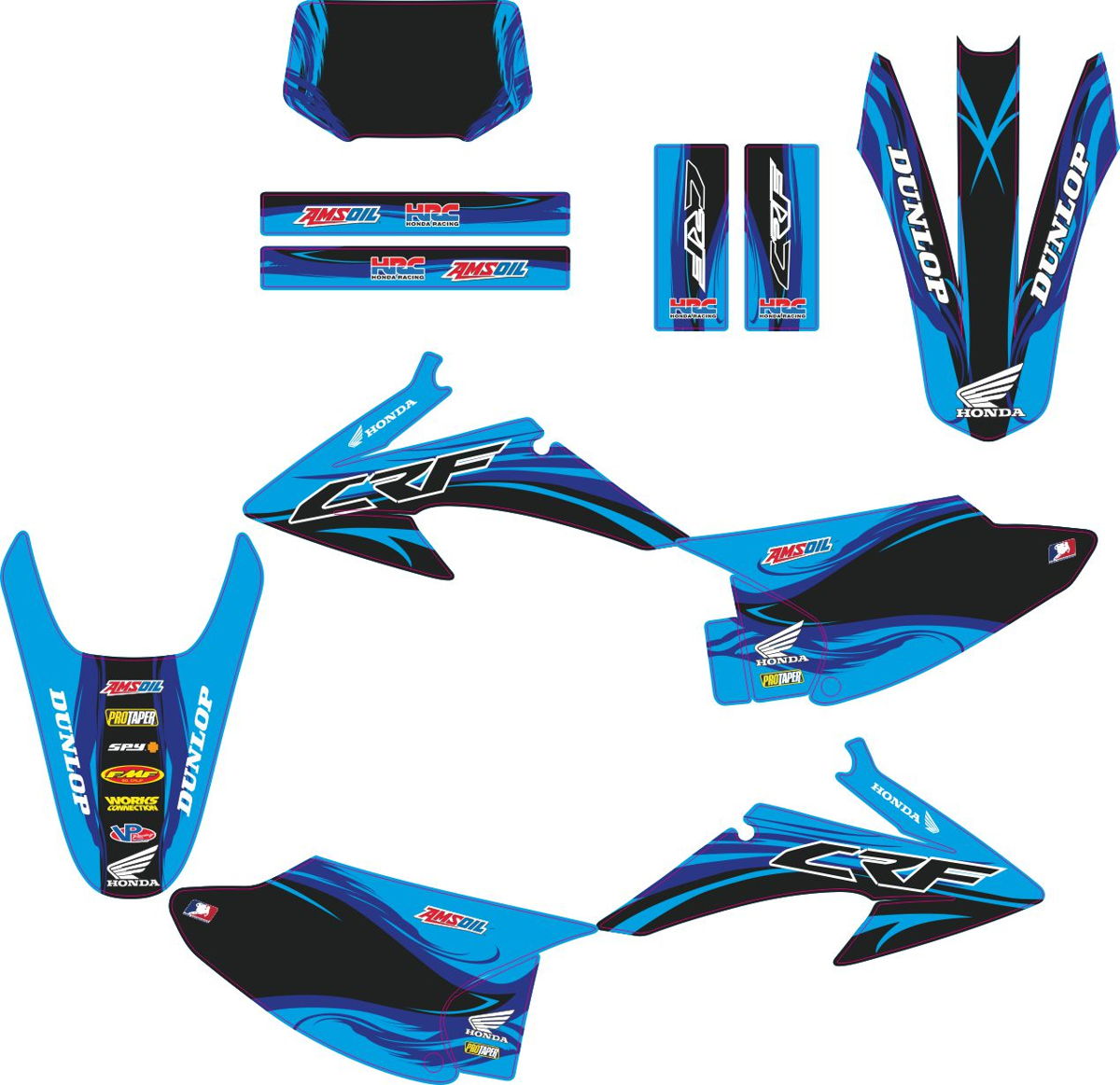 Decals for HONDA CRF-150-230 2008-2012 LOCO-9