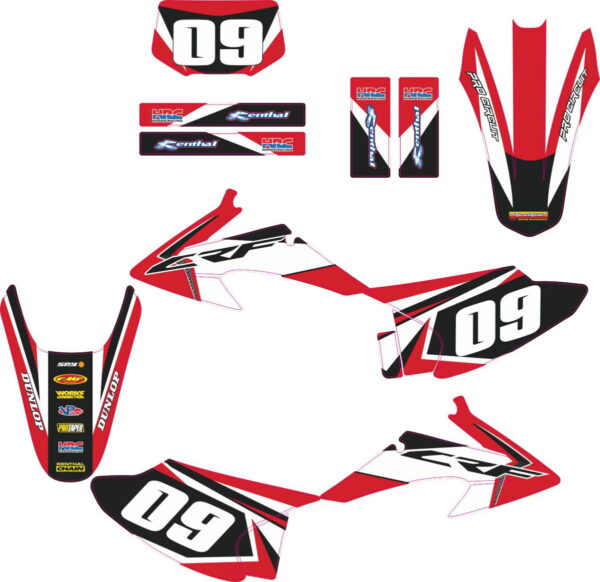 Decals for HONDA CRF-150-230 2008-2012 ORIG