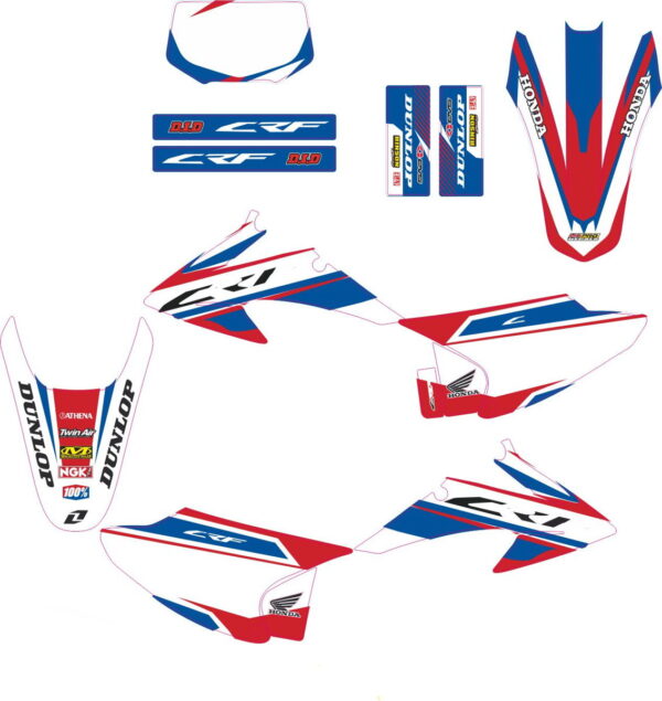 Decals for HONDA CRF-150-230 2008-2012 ORIG-BLUE