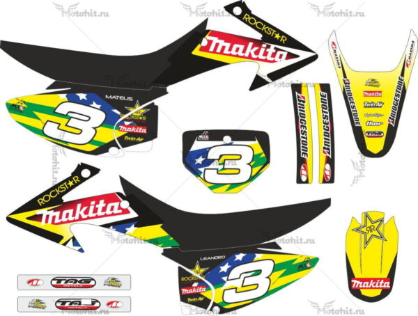 Decals for Honda CRF-230 2008 NAЗOES