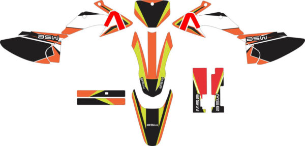 Decals for HONDA CRF-230R 2003-2007 5