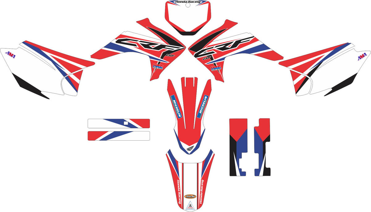 Decals for HONDA CRF-230R 2003-2007 AUGUSTO-MOTSO