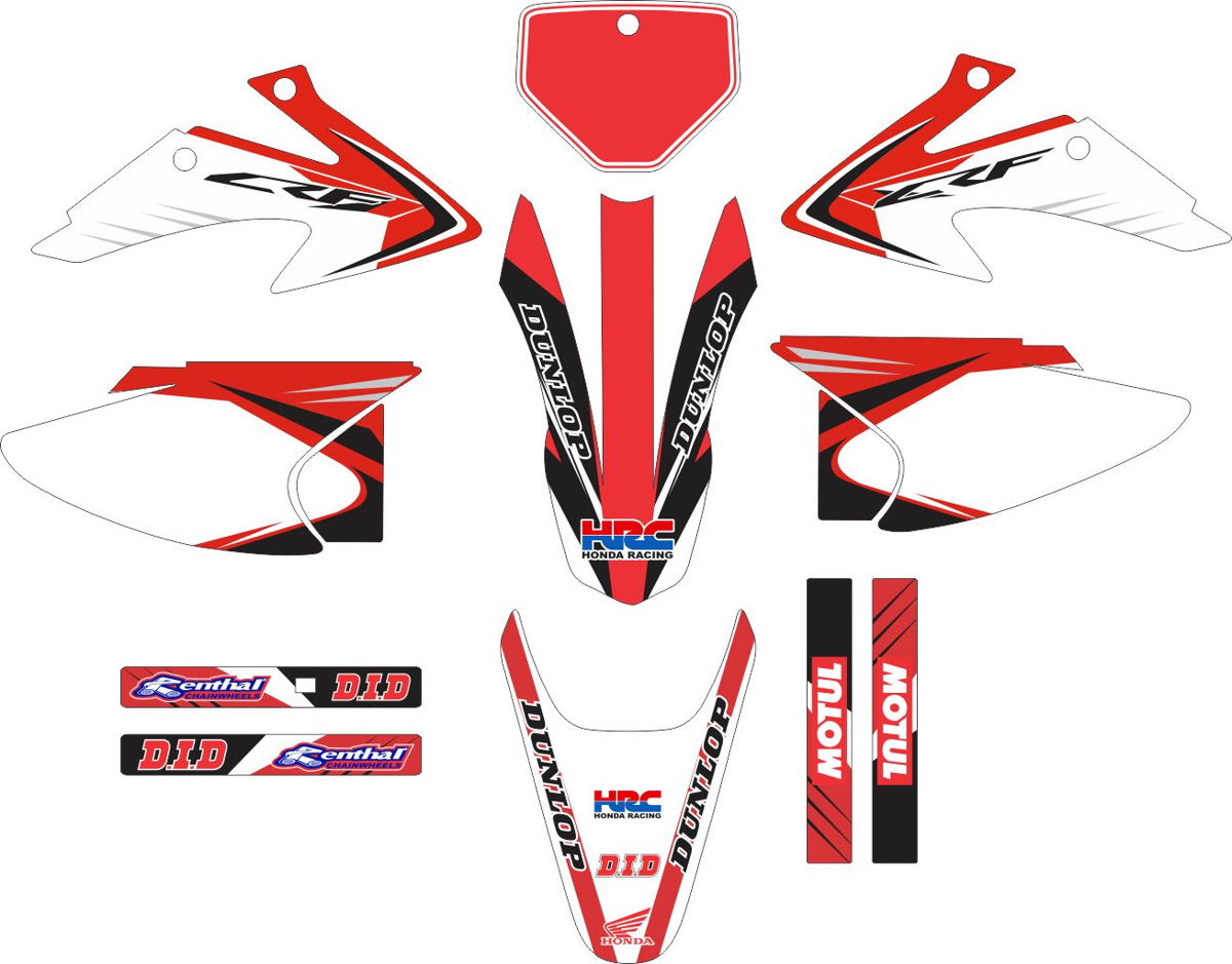 Decals for HONDA CRF-230R 2003-2008 CLASSICA