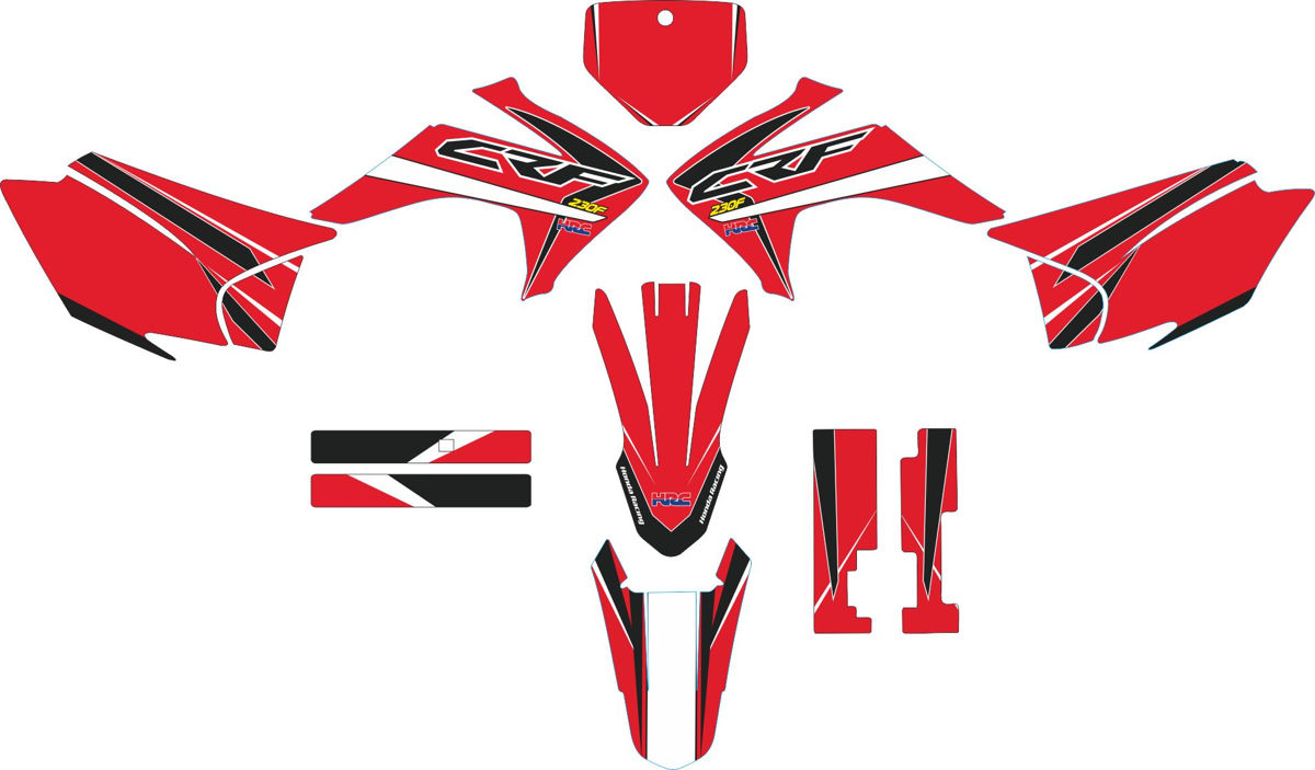 Decals for HONDA CRF-230R 2015-2017 CLEBER