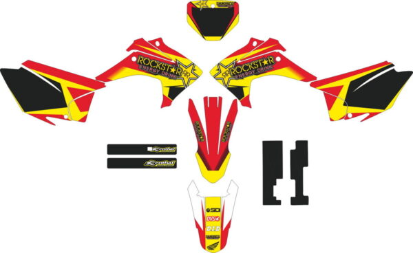 Decals for HONDA CRF-230R 2015-2017 RED-2