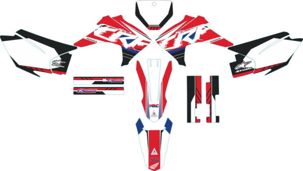 Decals for HONDA CRF-230R 2015-2017 RED-3