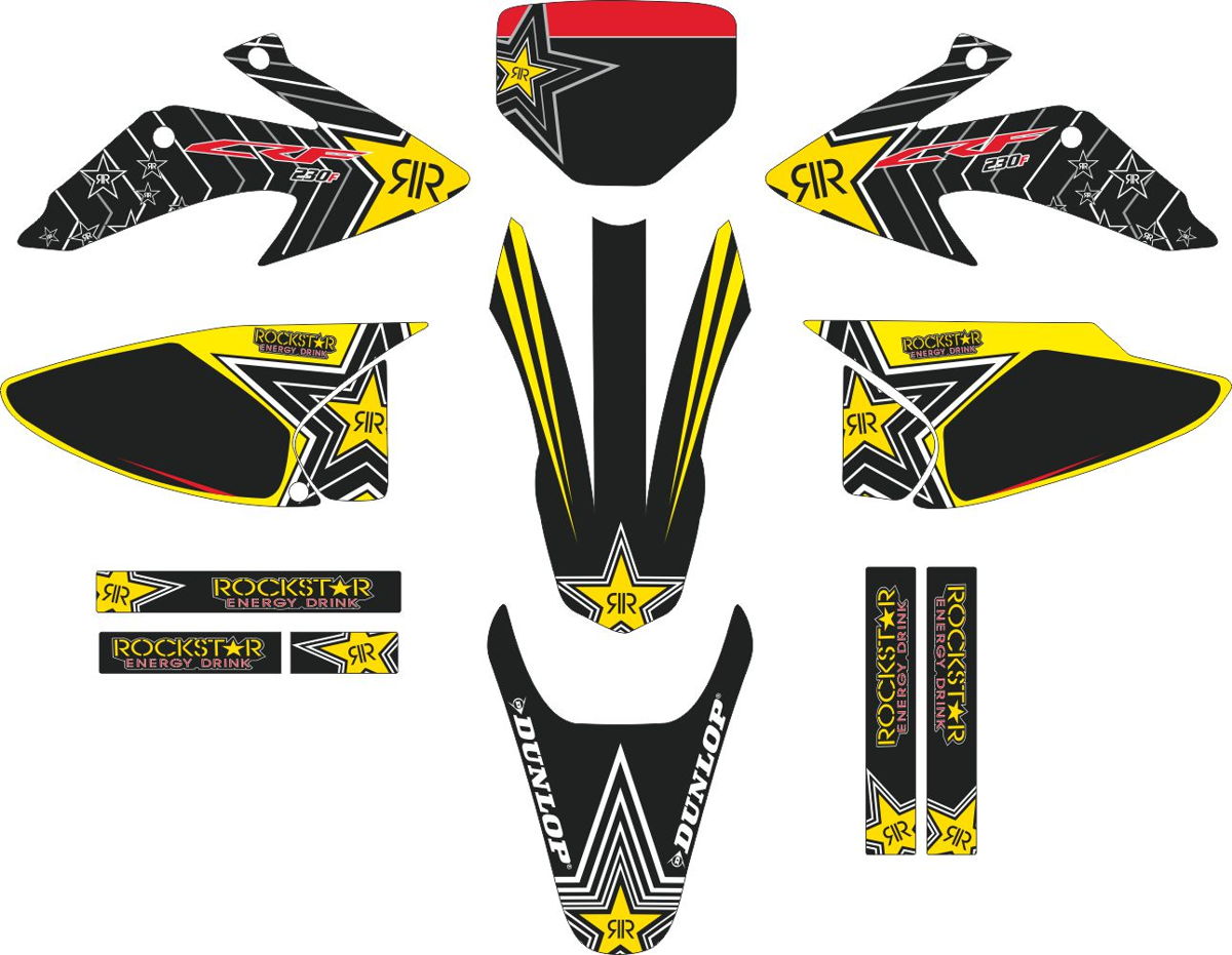 Decals for HONDA CRF-230X 2003-2007 12