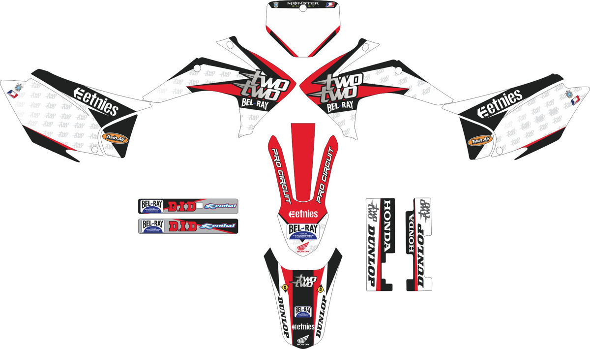 Decals for HONDA CRF-230X 2015-2017 16