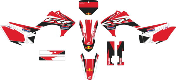 Decals for HONDA CRF-230X 2015-2017 RED