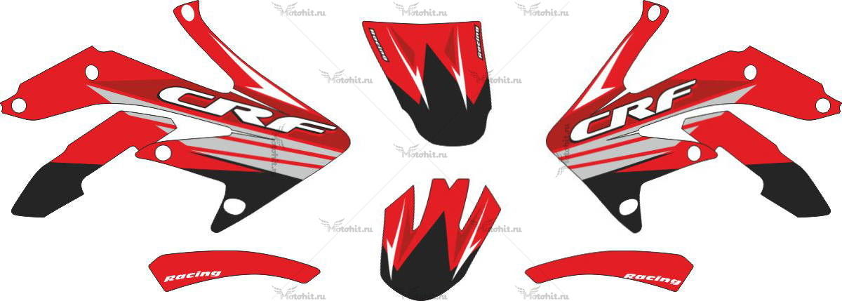 Decals for HONDA-CRF-250-2004-2009-CRF-450-2005-2008