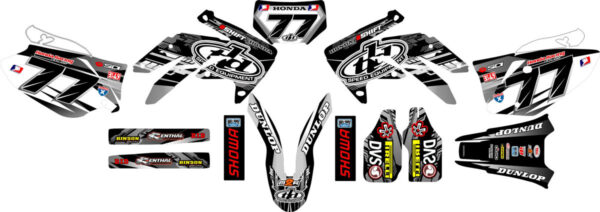 Decals for HONDA CRF-250X 2004-2009 CRF-450X 2005-2008 10