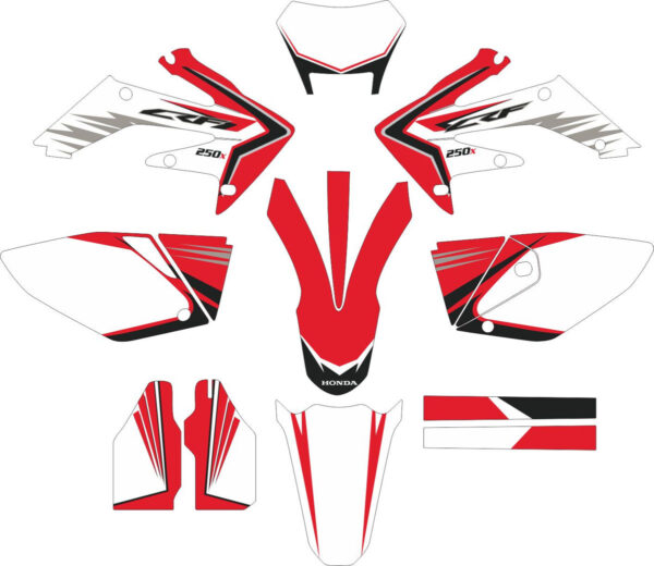 Decals for HONDA CRF-250X 2004-2009 CRF-450X 2005-2008 2