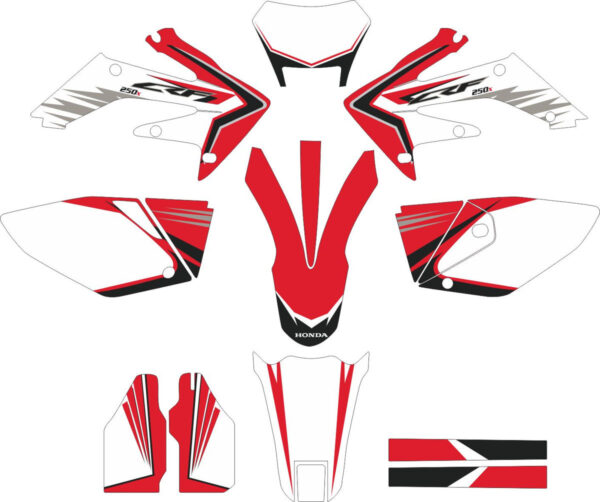 Decals for HONDA CRF-250X 2004-2009 CRF-450X 2005-2008 4