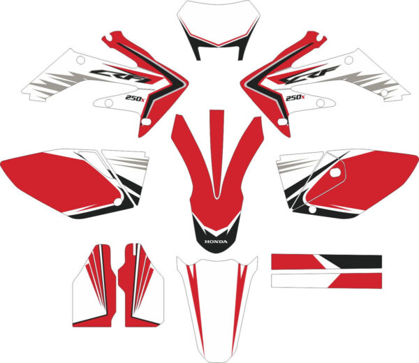 Decals for HONDA CRF-250X 2004-2009 CRF-450X 2005-2008 14
