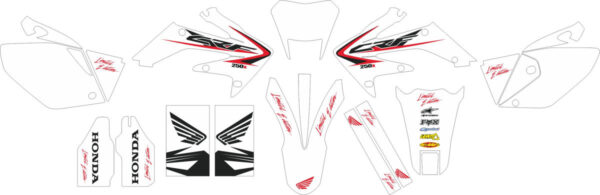 Decals for HONDA CRF-250X 2004-2009 CRF-450X 2005-2008 X3