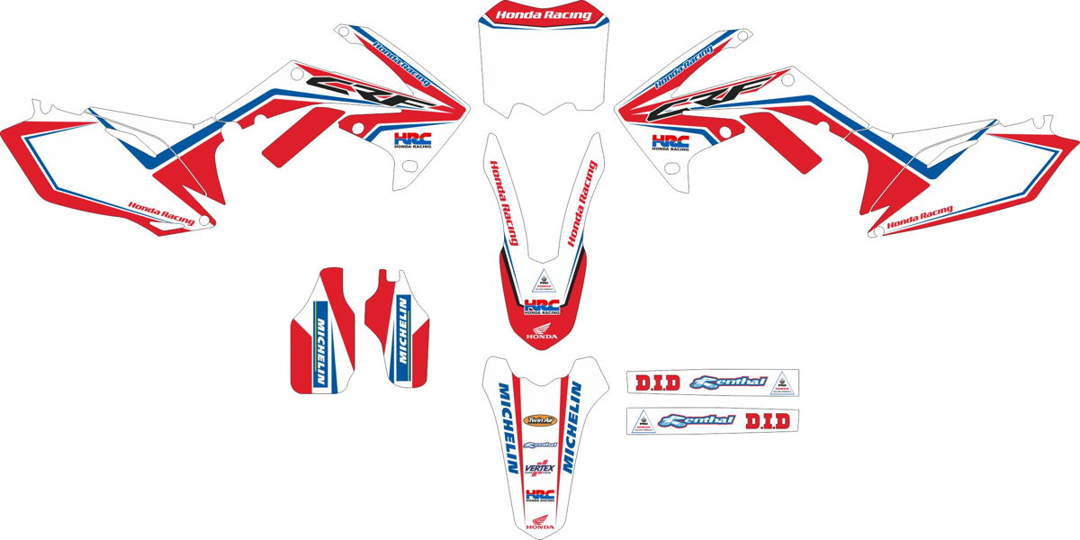 Decals for HONDA CRF-250 2010-2013 CRF-450 2009-2012 6