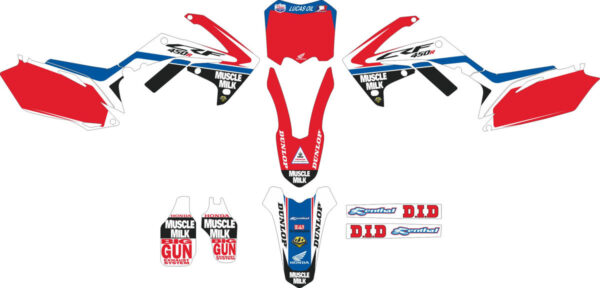Decals for HONDA CRF-250 2010-2013 CRF-450 2009-2012 7