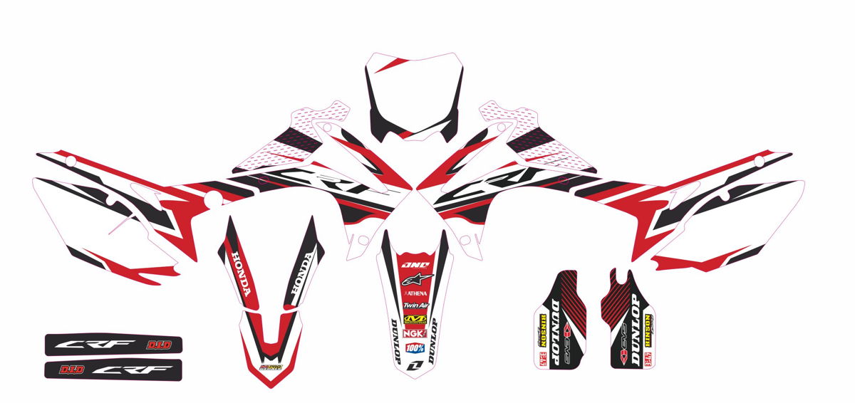 Decals for HONDA CRF-250 2014-2017 CRF-450 2013-2016-OEM