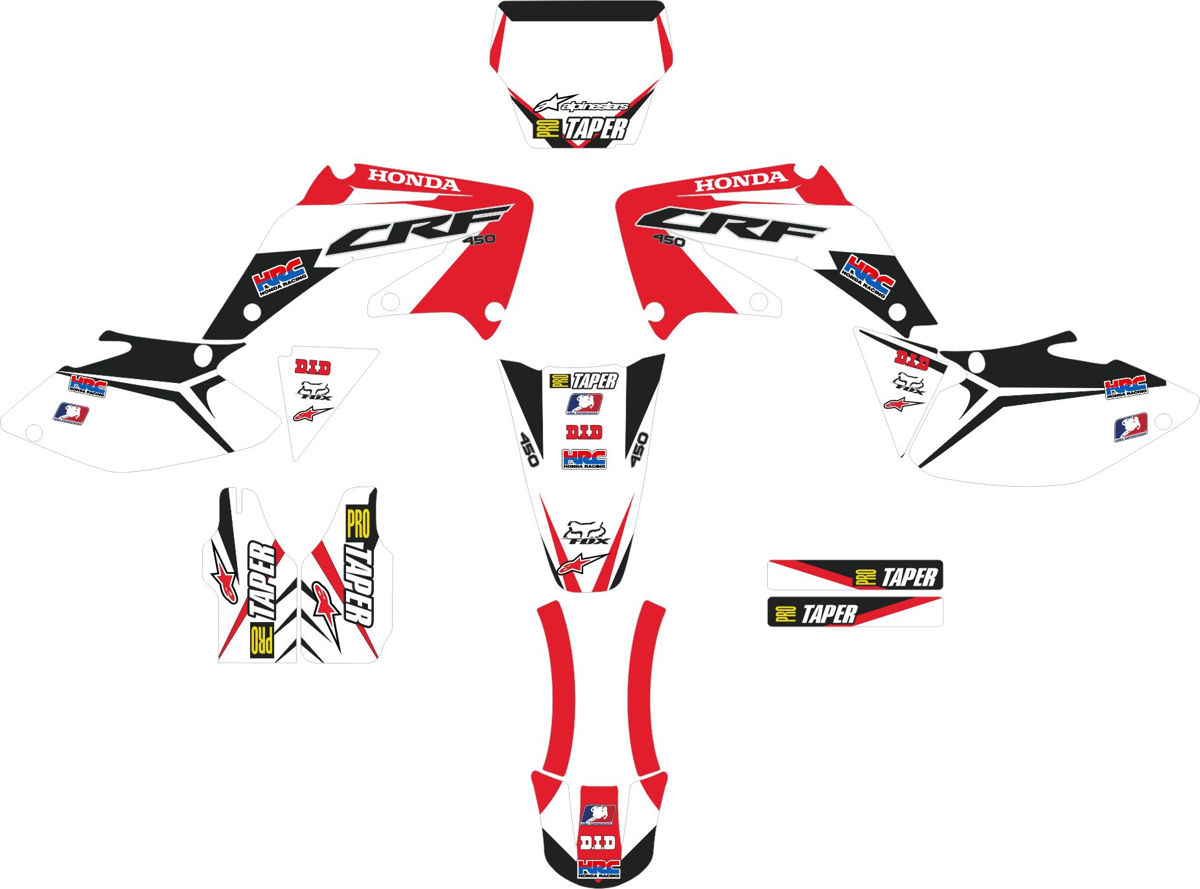Decals for HONDA CRF-450R 2002-2004