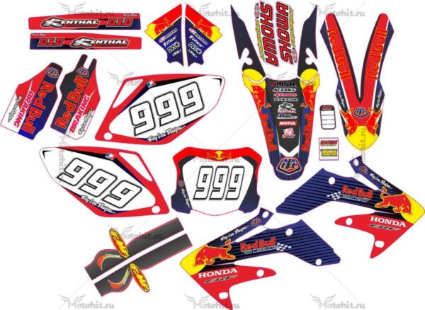 Decals for HONDA CRF-250 2004-2009 CRF-450 2005-2008
