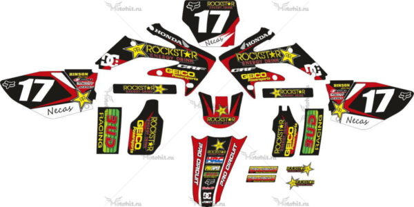 Decals for Honda CRF-250 2004-2009 CRF-450 2005-2008 MONSTER