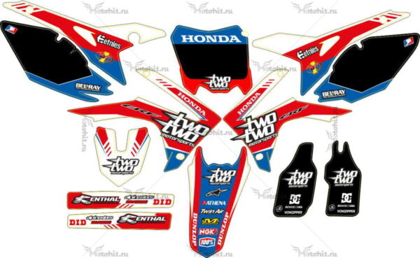 Decals for HONDA CRF-250 2014-2017, CRF-450 2013-2016 TWOTWO