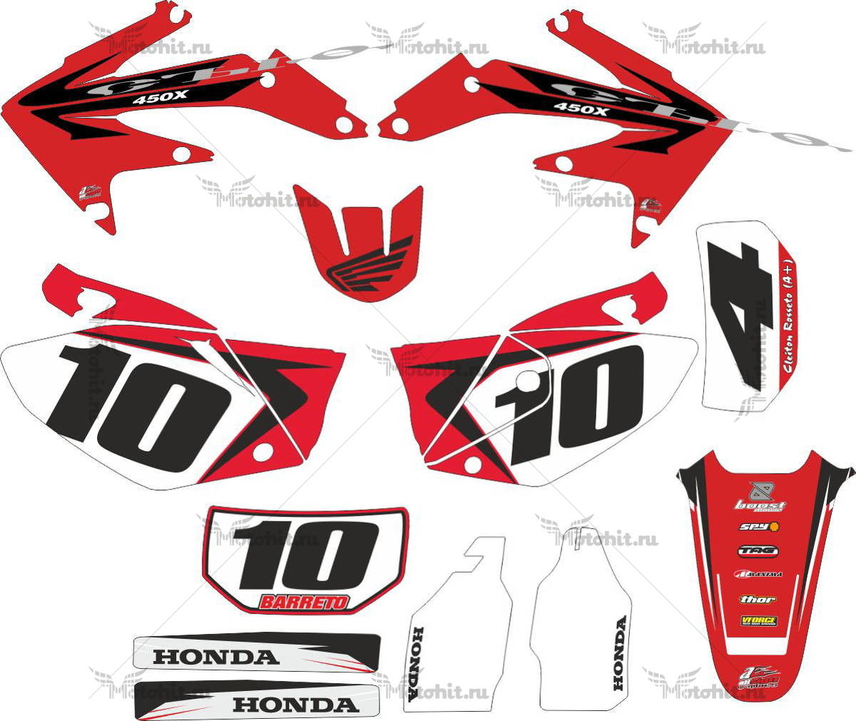 Decals for Honda CRF-450-X 2006 ORIGINAL