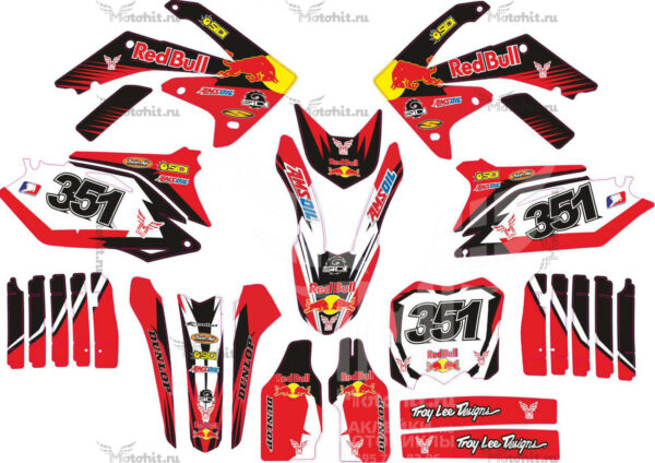 Decals for HONDA CRF 450 2009-2012