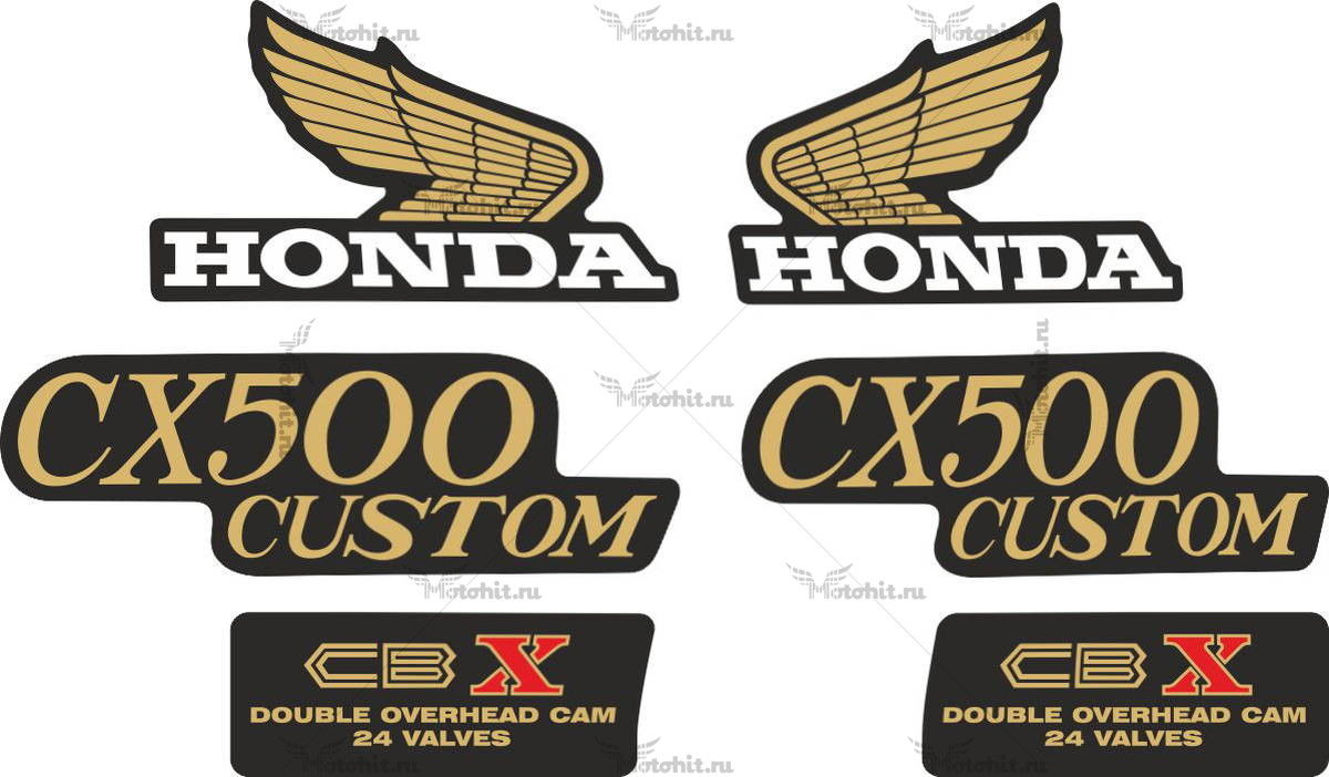 Decals for Honda CX-500 1979-1981