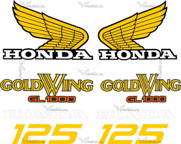 Decals for Honda GOLD-WING GL-1000