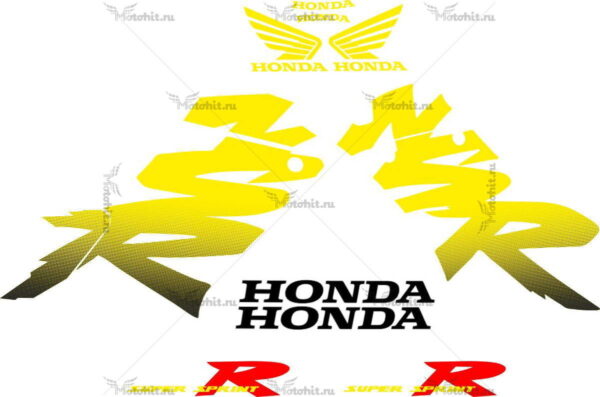 Decals for Honda NSR-125-R 1999-2000 YELLOW