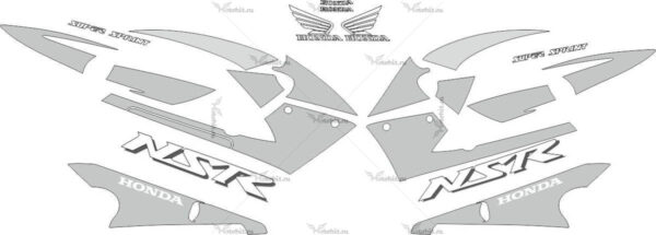 Decals for Honda NSR-125-R 2001-2002 FOR-BLACK