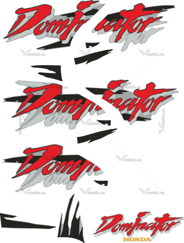 Decals for Honda NX-650 1998 DOMINATOR