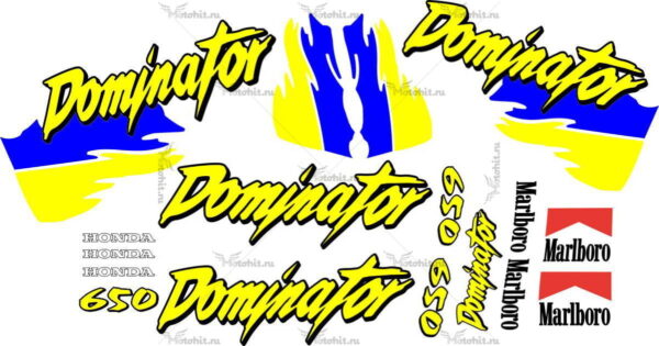 Decals for Honda NX-650 MARLBORO DOMINATOR