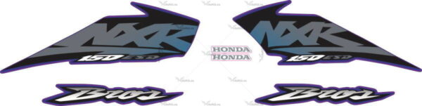 Decals for Honda NXR-150 2003 BLUE