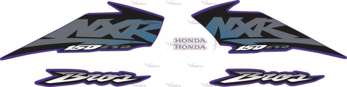 Decals for Honda NXR-150 2003 BLUE