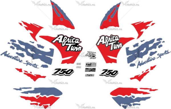 Decals for Honda RD-750 1994 AFRICA-TWIN RD-07