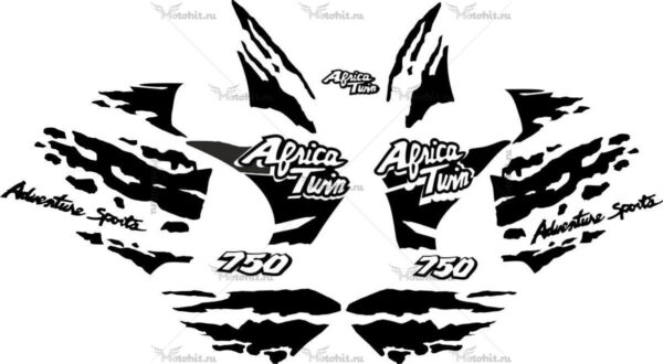 Decals for Honda RD-750 2007 AFRICA-TWIN