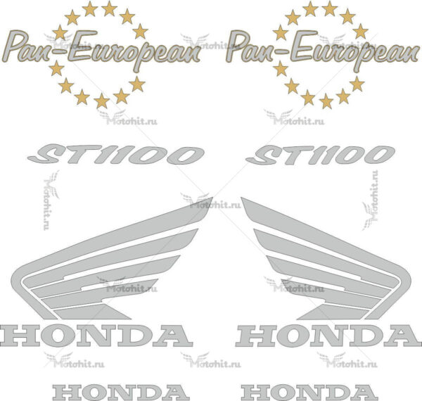 Decals for Honda ST-1100 1990-2002