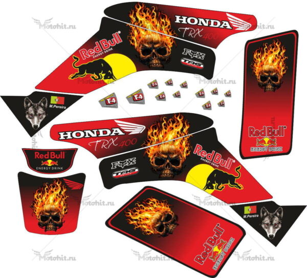 Decals for Honda TRX-400 GHOST-RIDERS 1999-2007
