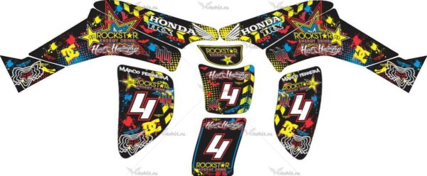 Decals for Honda TRX-400 ROCKSTAR 1999-2007